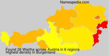 Surname Wartha in Austria Surname Wartha in Austria