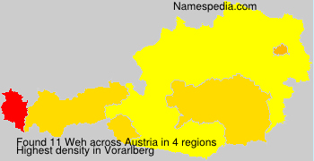 Surname Weh in Austria Surname Weh in Austria