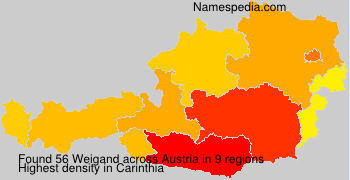 Surname Weigand in Austria Surname Weigand in Austria