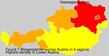 Surname Weigersdorfer in Austria Surname Weigersdorfer in Austria