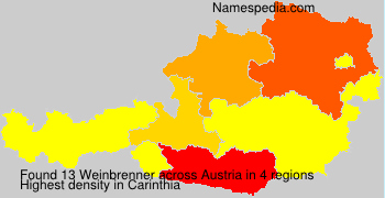 Surname Weinbrenner in Austria Surname Weinbrenner in Austria