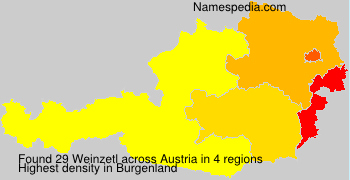 Surname Weinzetl in Austria