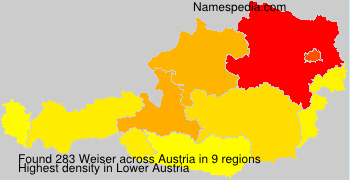 Surname Weiser in Austria Surname Weiser in Austria