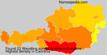 Surname Wendling in Austria Surname Wendling in Austria