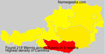 Surname Wernig in Austria Surname Wernig in Austria