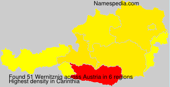 Surname Wernitznig in Austria Surname Wernitznig in Austria