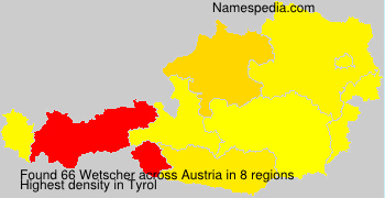 Surname Wetscher in Austria Surname Wetscher in Austria