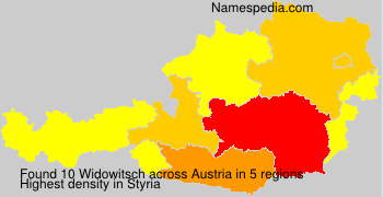 Surname Widowitsch in Austria Surname Widowitsch in Austria