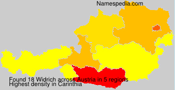 Surname Widrich in Austria Surname Widrich in Austria