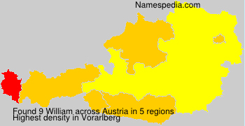 Surname William in Austria