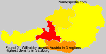 Surname Willroider in Austria Surname Willroider in Austria