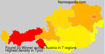 Surname Winner in Austria Surname Winner in Austria