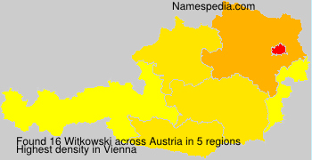 Surname Witkowski in Austria Surname Witkowski in Austria