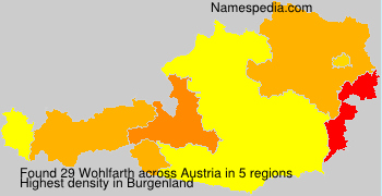 Surname Wohlfarth in Austria Surname Wohlfarth in Austria