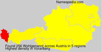 Surname Wohlgenannt in Austria Surname Wohlgenannt in Austria