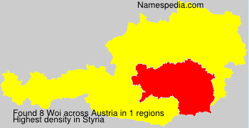 Surname Woi in Austria Surname Woi in Austria