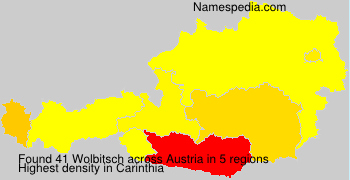 Surname Wolbitsch in Austria Surname Wolbitsch in Austria