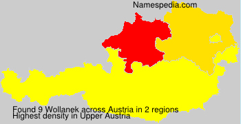 Surname Wollanek in Austria