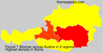Surname Wonner in Austria Surname Wonner in Austria