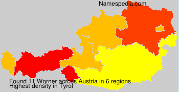Surname Worner in Austria Surname Worner in Austria