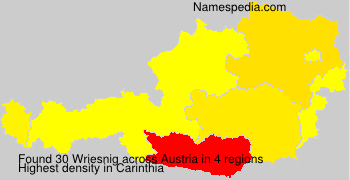 Surname Wriesnig in Austria