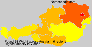 Surname Wright in Austria Surname Wright in Austria