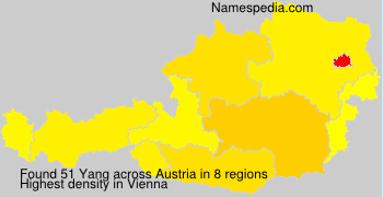 Surname Yang in Austria