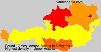 Surname Yesil in Austria Surname Yesil in Austria