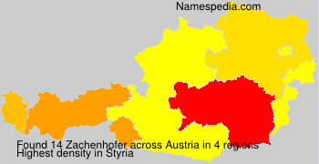 Surname Zachenhofer in Austria Surname Zachenhofer in Austria