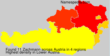 Surname Zachmann in Austria Surname Zachmann in Austria
