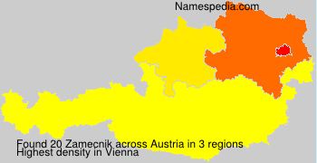 Surname Zamecnik in Austria Surname Zamecnik in Austria