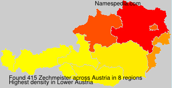 Surname Zechmeister in Austria Surname Zechmeister in Austria