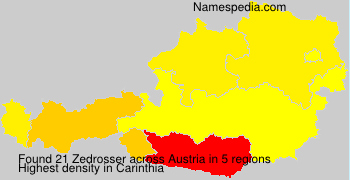 Surname Zedrosser in Austria Surname Zedrosser in Austria