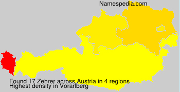 Surname Zehrer in Austria Surname Zehrer in Austria