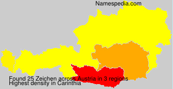 Surname Zeichen in Austria Surname Zeichen in Austria