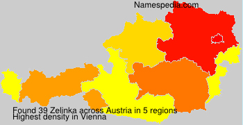 Surname Zelinka in Austria