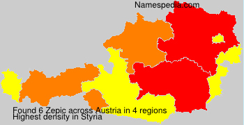 Surname Zepic in Austria Surname Zepic in Austria