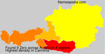 Surname Zerz in Austria Surname Zerz in Austria
