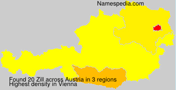 Surname Zill in Austria