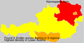 Surname Zindler in Austria
