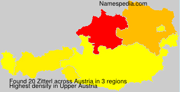 Surname Zitterl in Austria