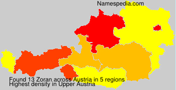 Surname Zoran in Austria Surname Zoran in Austria