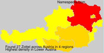 Surname Zottel in Austria
