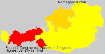 Surname Zung in Austria Surname Zung in Austria