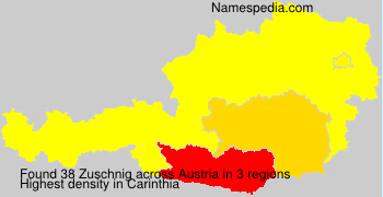 Surname Zuschnig in Austria Surname Zuschnig in Austria