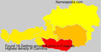 Surname Zwittnig in Austria Surname Zwittnig in Austria