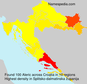 Surname Aleric in Croatia Surname Aleric in Croatia