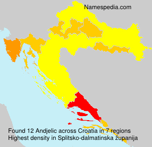 Surname Andjelic in Croatia Surname Andjelic in Croatia
