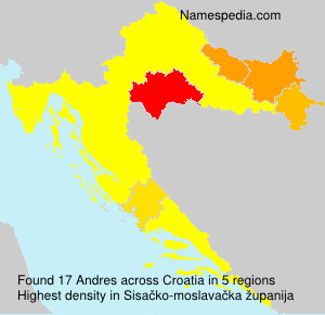 Surname Andres in Croatia Surname Andres in Croatia