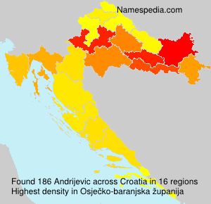 Surname Andrijevic in Croatia Surname Andrijevic in Croatia